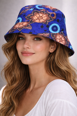 Reversible African Print Bucket Hat- 2- in -1 Style
