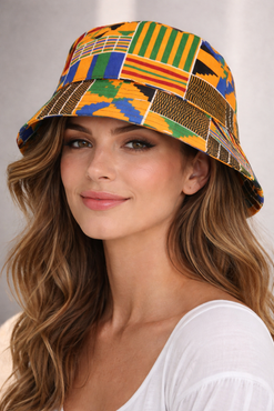 Reversible African Print Bucket Hat - 2 in 1 Style